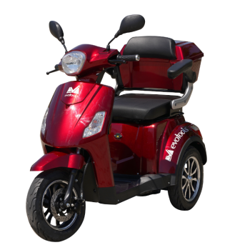 Triciclul electric pentru persoane,putere de 800w,viteza 25km/h ROSU