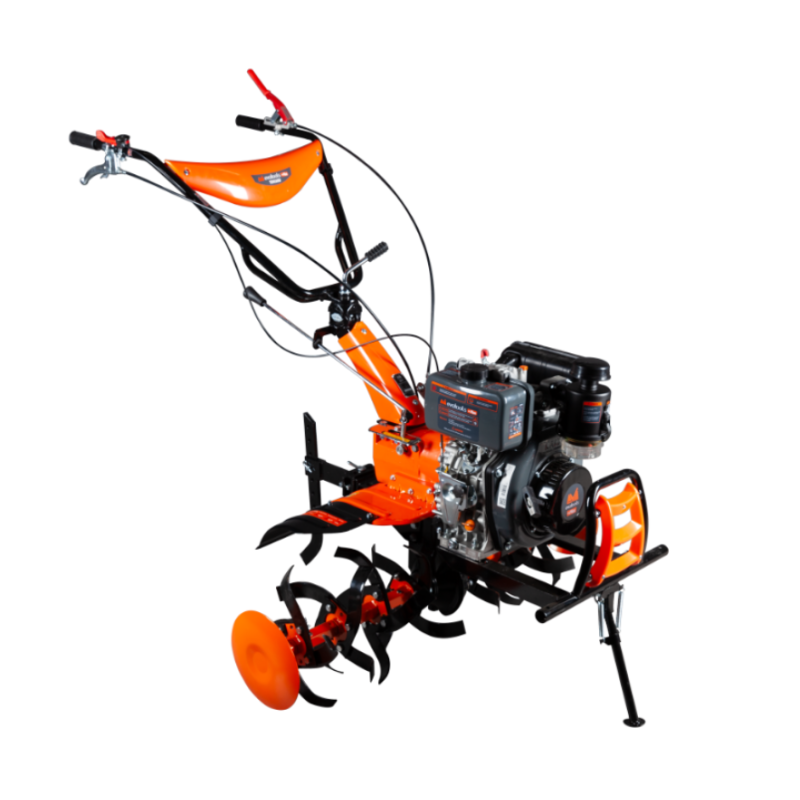Motocultor TDK600 Diesel KAMA cu Roti de Transport EvoTools +Plus