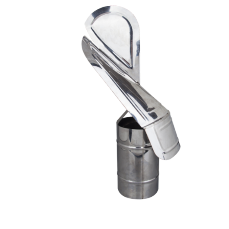 Capac Terminal Cos de Fum Rotativ INOX