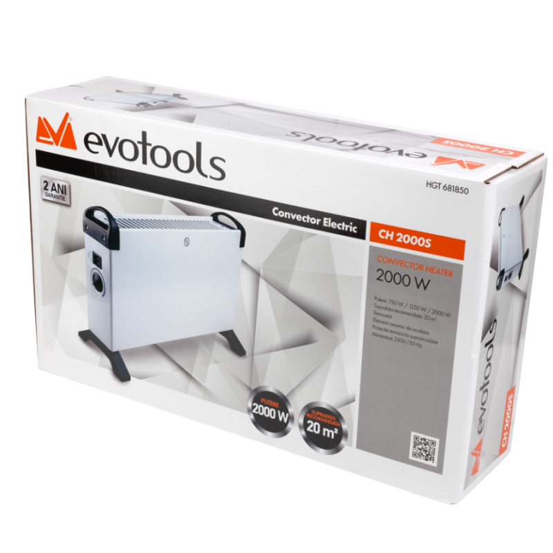 Convector electric 2000w,CH 2000S,Evotools