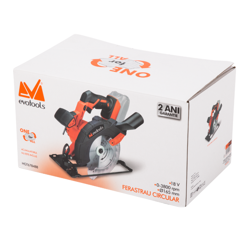 Ferastrau Circular Evotools fara Acumulator si Incarcator MAX 20V ONE EPTO