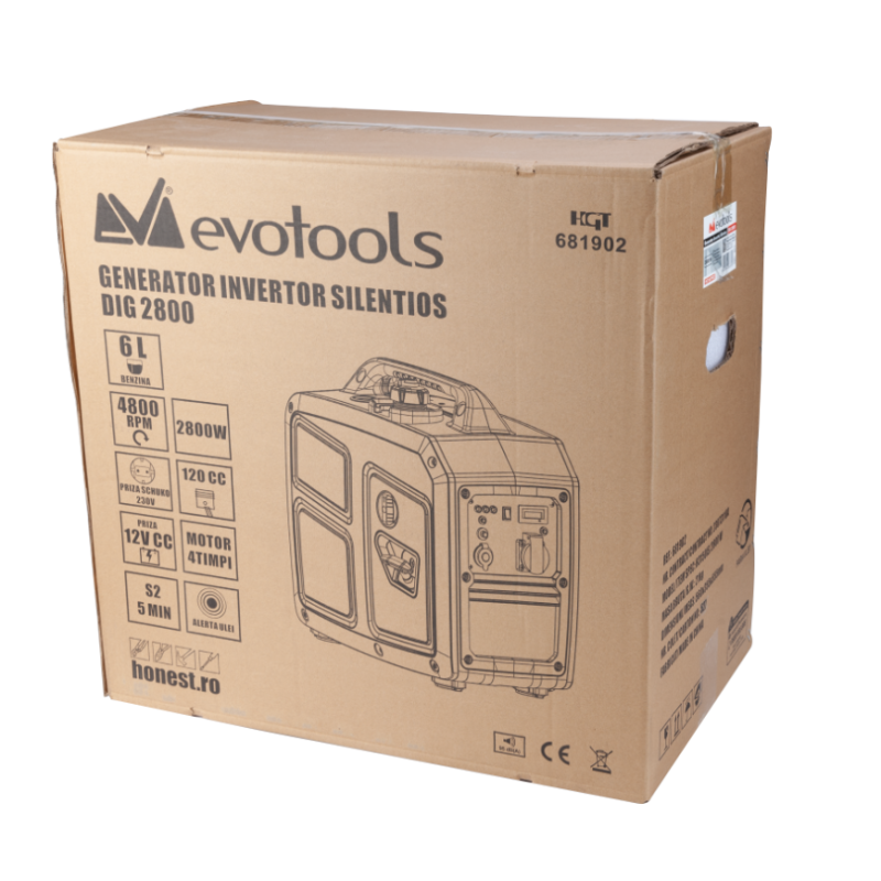 Generator Invertor  Evotools Silentios EPTO DIG 2800