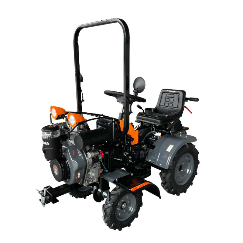Minitractor Ride-On 4x4 R1200  PLUS Motor Diesel KAMA Pornire Electrica  Evotools