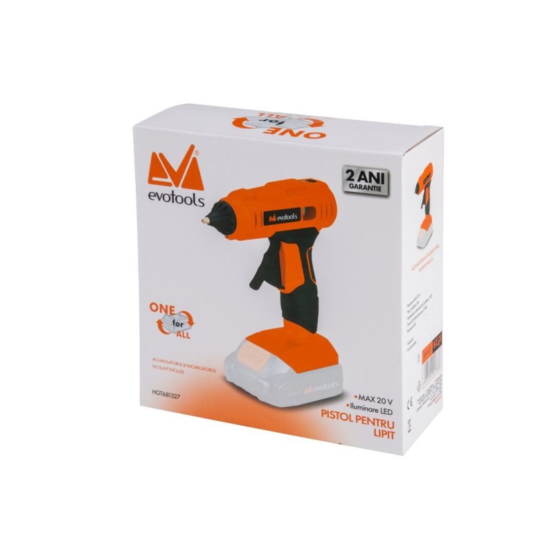 Pistol pentru Lipit fara Acumulator si Incarcator MAX 20V ONE EvoTools