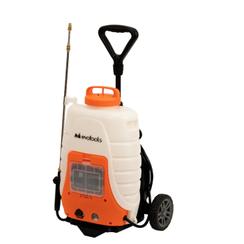 Pompa de Stropit 18 L cu Acumulator si Roti de Transport Evotools