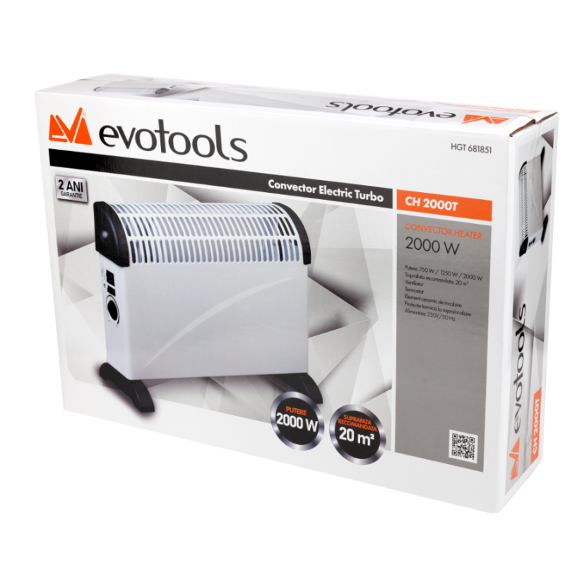 Convector Electric Turbo Evotools CH 2000T