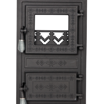 Usa Soba Monobloc cu Geam Motive Romanesti Evotools