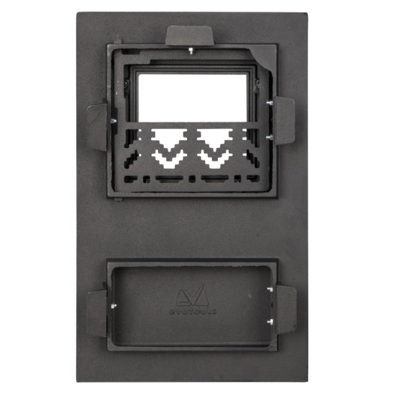 Usa Soba Monobloc cu Geam Motive Romanesti Evotools