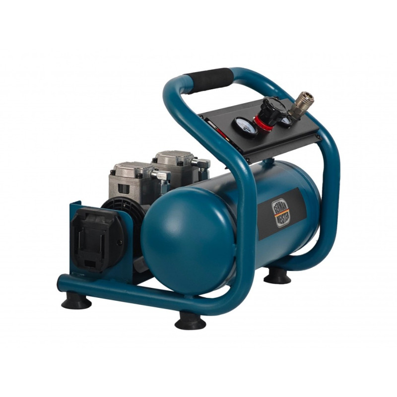 Compresor cu 2 pistoane, cu acumulator, German Meister, Rezervor 10 Lt, Presiune max 8 bar