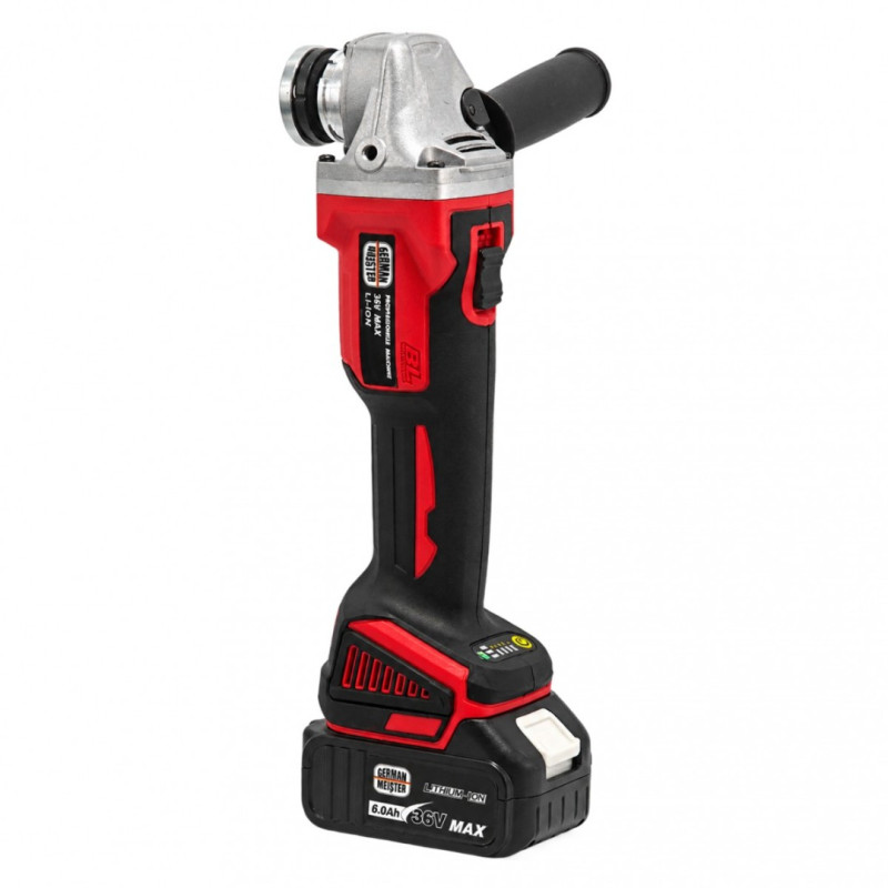 Trusă Profesionala German Meister 36V MAX, 4 Scule cu Acumulator, Rotopercutor SDS-Plus Ø26 mm, Autofiletanta, Cheie de Impact, Polizor Unghiular