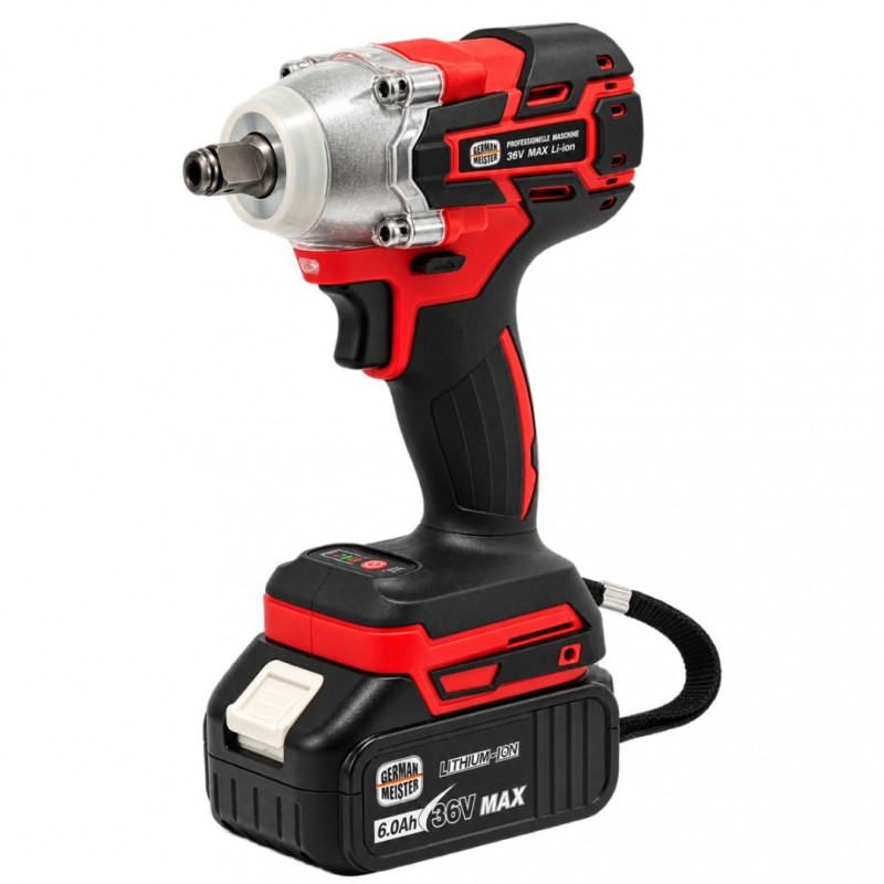 Trusă Profesionala German Meister 36V MAX, 4 Scule cu Acumulator, Rotopercutor SDS-Plus Ø26 mm, Autofiletanta, Cheie de Impact, Polizor Unghiular