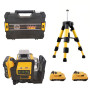 Nivela laser German Meister 3D-12 linii , 4D-16 linii , 2 acumulatori 21 V , 5 Ah , Model Nou , Lumina Verde + Trepied