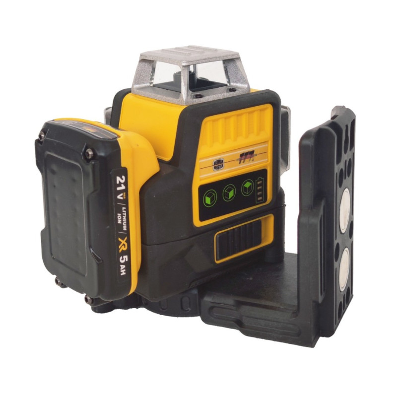 Nivela laser German Meister 3D-12 linii , 4D-16 linii , 2 acumulatori 21 V , 5 Ah , Model Nou , Lumina Verde + Trepied