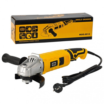 Polizor Unghiular German Meister 1600W, 125 mm, 10.000 RPM, cu Variator de Turatie si Coada Lunga – Model Nou