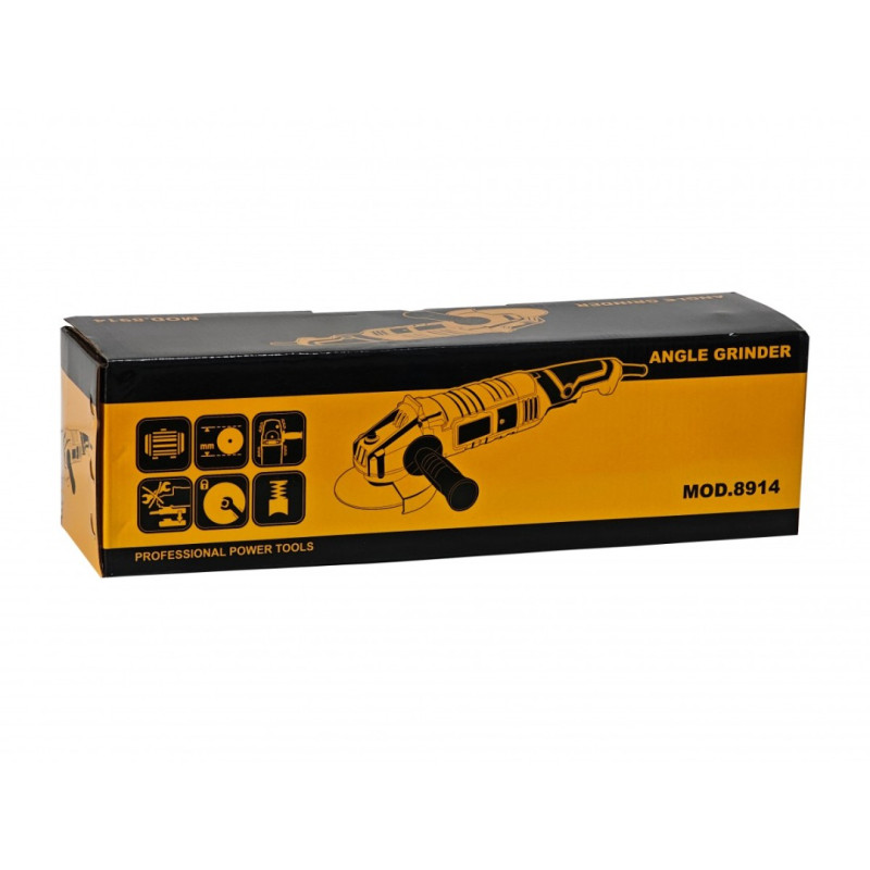 Polizor Unghiular German Meister 1600W, 125 mm, 10.000 RPM, cu Variator de Turatie si Coada Lunga – Model Nou