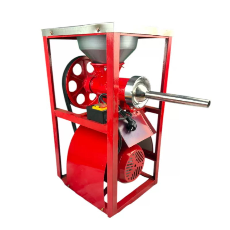 Masina Tocat Carne Nr.32 German Meister cu motor electric 3 kw ,Palnie pentru carnati ,platforma inox,buton start stop