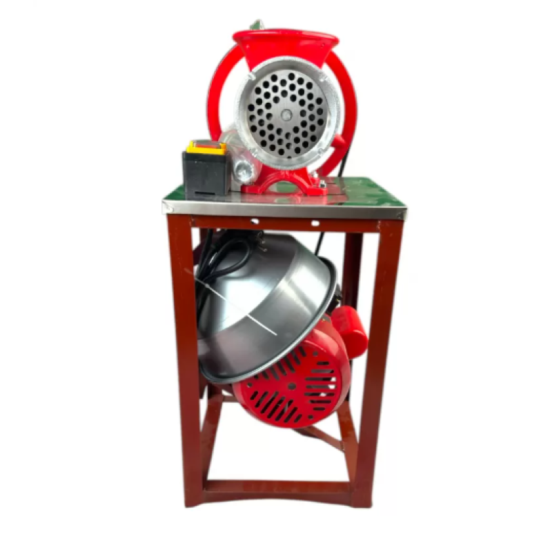 Masina de tocat carne German Meister nr 32 cu motor 3kw, palnie pentru carne si carnati 300 kg/h, buton start stop