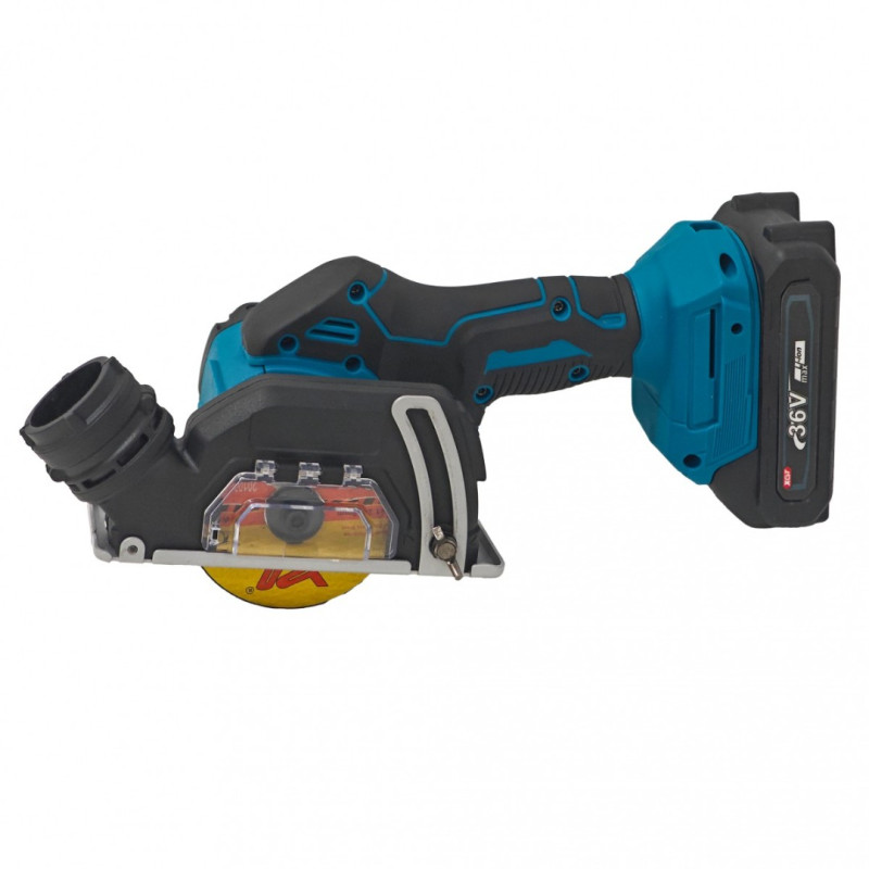Mini Polizor Circular Multifuncțional 3 în 1 German Meister XGT 36V, Acumulator 3Ah, Disc 76 mm, Reglaj Adancime, Racord Aspirare, pentru Metal, Gresie, Piatra și Plastic