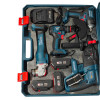 Trusa Completa 4 piese cu acumulator, Brushless, German Meister ,3 acumulatori, Incarcator & Accesorii, Model nou