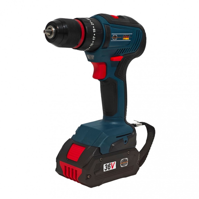 Trusa Completa 4 piese cu acumulator, Brushless, German Meister ,3 acumulatori, Incarcator & Accesorii, Model nou