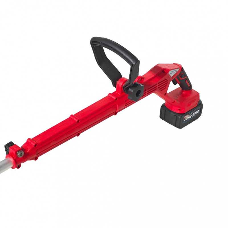 Trimmer pe acumulator, German Meister, 2 acumulatori + incarcator, 2 x disc , Model nou , Rosu
