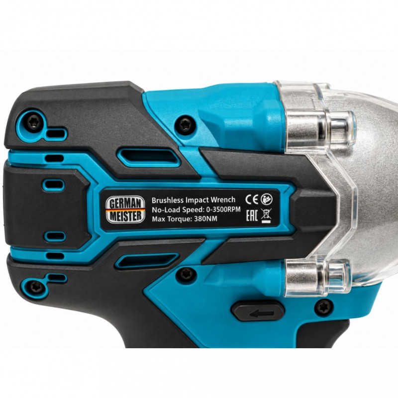 Set 2 Scule cu Acumulator German Meister 36V MAX – Masina de Gaurit si insurubat Brushless 80 Nm + Cheie de Impact 380 Nm, 2 Acumulatori 6Ah, Incarcator, Accesorii si Valiza