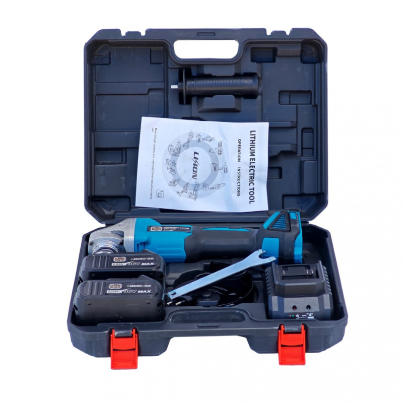Polizor Unghiular Brushless German Meister 36V MAX , 6 Ah, Disc 125 mm, 2 Acumulatori + Incarcator