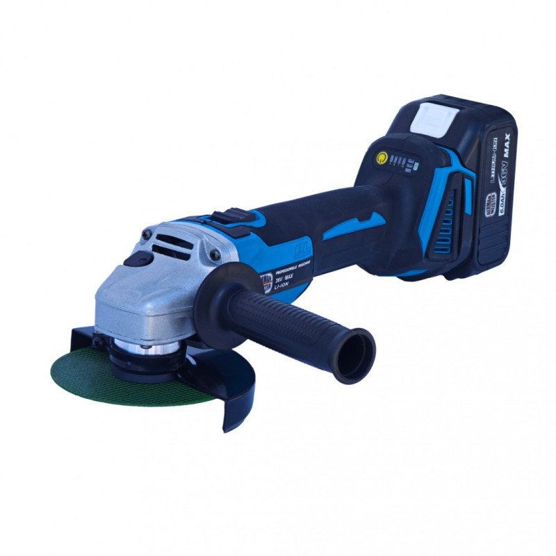 Polizor Unghiular Brushless German Meister 36V MAX , 6 Ah, Disc 125 mm, 2 Acumulatori + Incarcator
