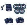 Polizor Unghiular Brushless German Meister 36V MAX , 6 Ah, Disc 125 mm, 2 Acumulatori + Incarcator