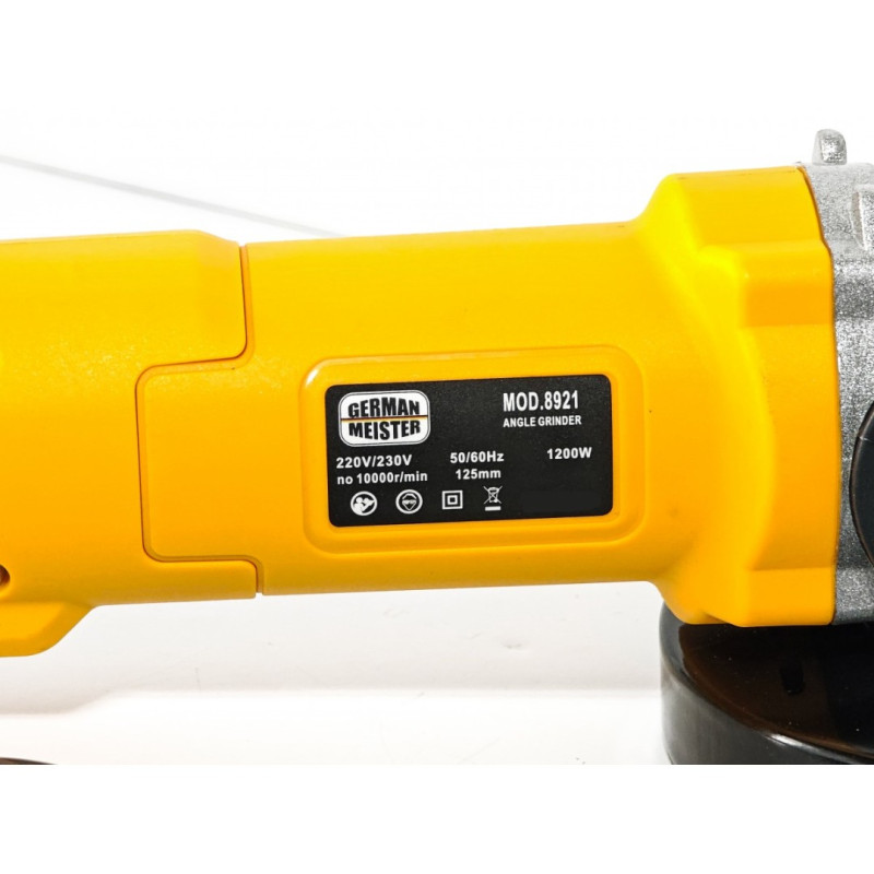 Polizor unghiular electric German Meister 1200W, 125 mm, 10.000 RPM – Model Nou
