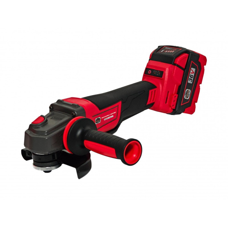 Polizor Unghiular German Meister 36V, Motor Brushless, Acumulator 5Ah, Disc 125 mm, 10.000 RPM
