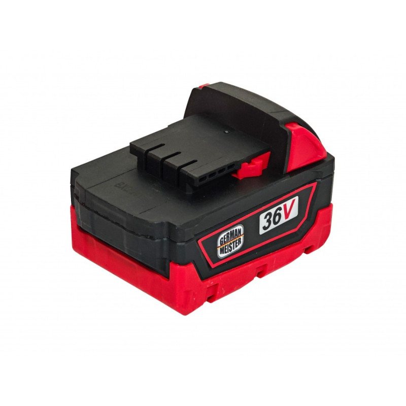 Polizor Unghiular German Meister 36V, Motor Brushless, Acumulator 5Ah, Disc 125 mm, 10.000 RPM