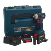 Masina de insurubat cu impact, 2 in 1, German Meister, 2 acumulatori & Incarcator, Brushless, Model nou