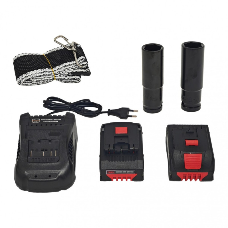Masina de insurubat cu impact, 2 in 1, German Meister, 2 acumulatori & Incarcator, Brushless, Model nou