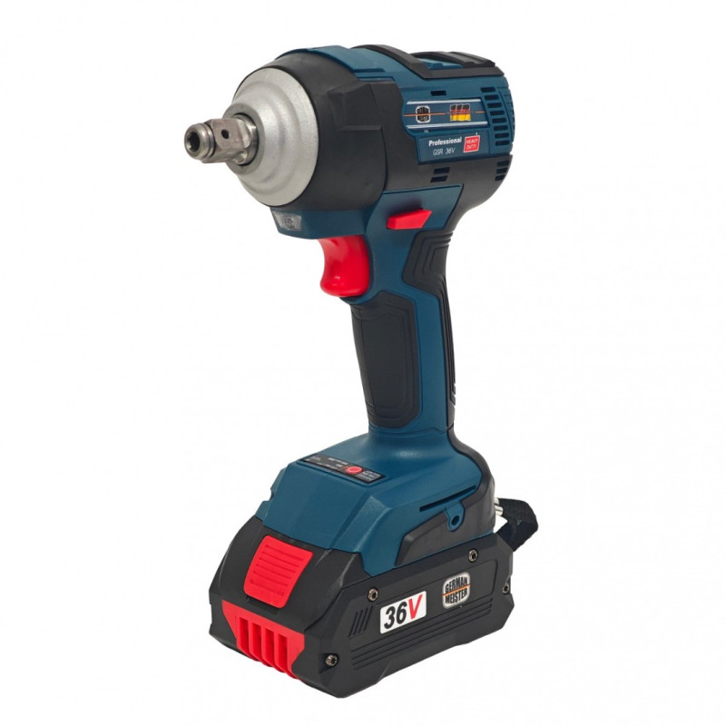 Masina de insurubat cu impact, 2 in 1, German Meister, 2 acumulatori & Incarcator, Brushless, Model nou