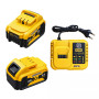 Set 2 Acumulatori Li-Ion 24V MAX XR 5.0Ah + Incarcator Rapid German Meister