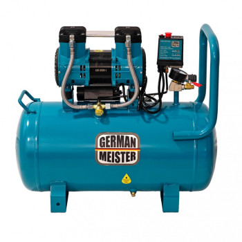Compresor de aer fara ulei German Meister GM-1-50L, rezervor 50 Litri, 1300 W, 8 Bari, compresor silențios Oil-Free
