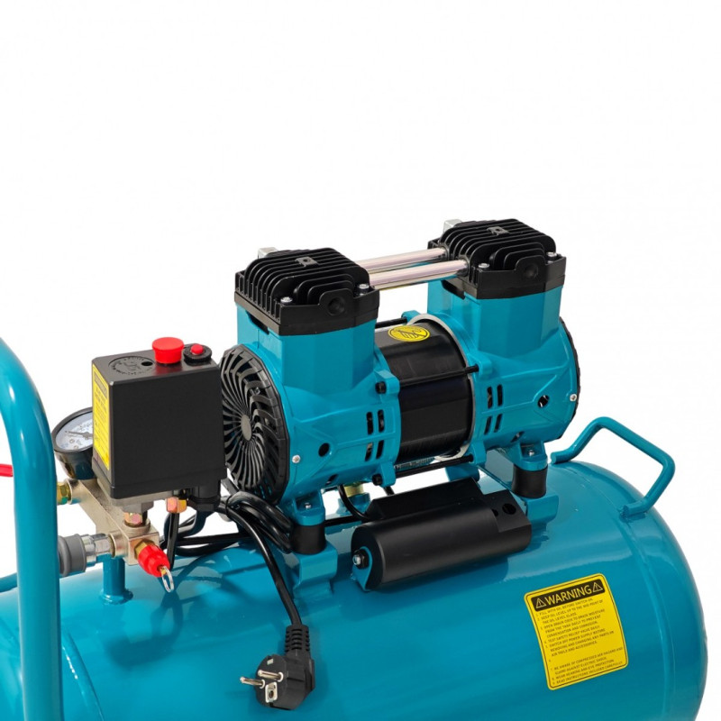 Compresor de aer fara ulei German Meister GM-1-50L, rezervor 50 Litri, 1300 W, 8 Bari, compresor silențios Oil-Free