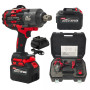 Cheie de Impact Profesionala German Meister 36V/10 AH MAX, Brushless 2100 Nm, Prindere 3/4", 3 Trepte de Putere, LED, Acumulator Li-Ion