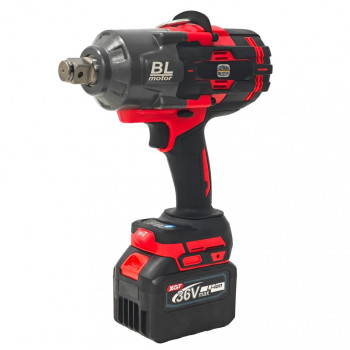 Cheie de Impact Profesionala German Meister 36V/10 AH MAX, Brushless 2100 Nm, Prindere 3/4", 3 Trepte de Putere, LED, Acumulator Li-Ion