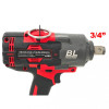 Cheie de Impact Profesionala German Meister 36V/10 AH MAX, Brushless 2100 Nm, Prindere 3/4", 3 Trepte de Putere, LED, Acumulator Li-Ion