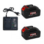 Set 2 Acumulatori Rotek Li-Ion 48V MAX 8.0Ah + Incarcator Rapid German Meister DC24RA