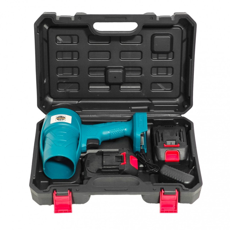 Suflanta aer pe acumulator, German Meister, 2 acumulatori 128V, 8 Ah, incarcator, Model nou