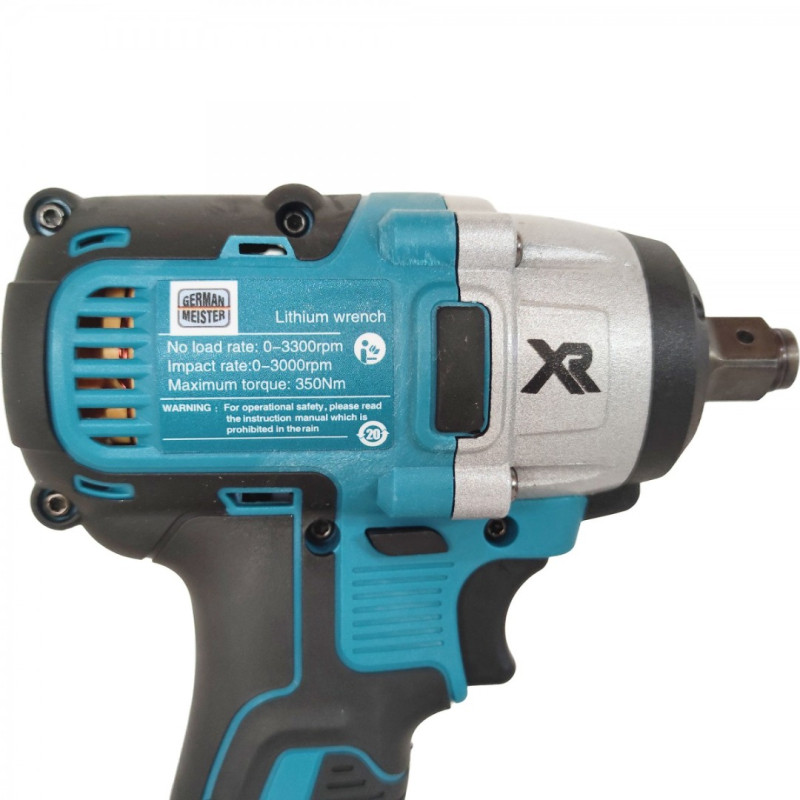Trusa 3 piese cu acumulator, German Meister , Masina de insurubat cu impact, Autofiletanta & Polizor unghiular, Model nou