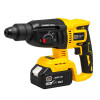 Trusa Scule cu Acumulator German Meister 36V MAX 6Ah – Autofiletantă, Cheie Impact 380Nm, Rotopercutor SDS-Plus 26mm și Polizor Unghiular 125mm