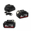 Set Scule cu Acumulator German Meister 36V, Brushless – Bormasina+ Polizor Unghiular 125 mm, 2 Acumulatori 8Ah, Incarcator
