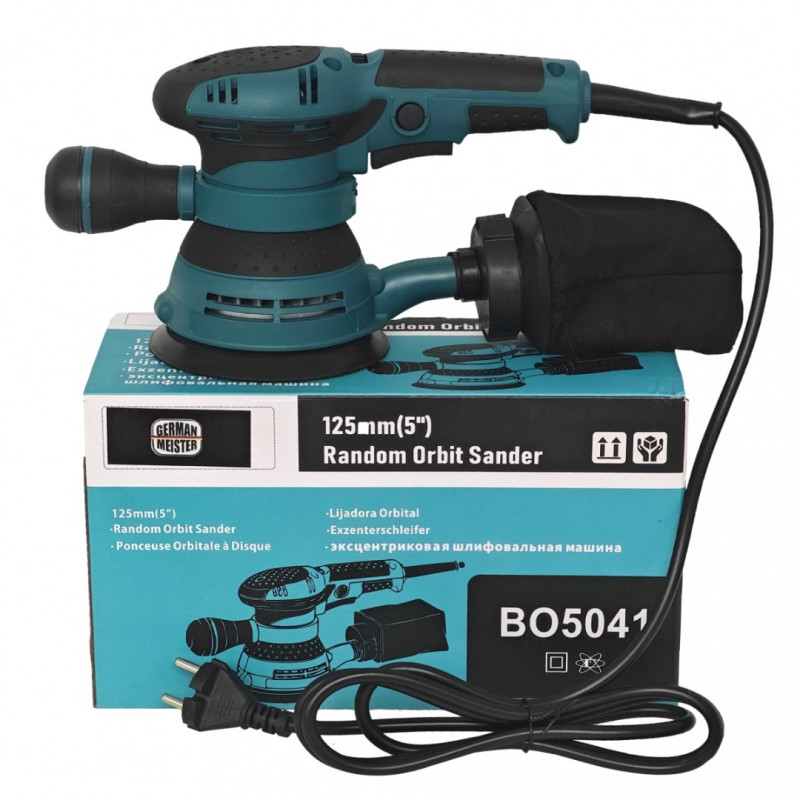Slefuitor orbital cu excentric, German Meister, 125 mm, 6 trepte viteza, 12.000 Rpm, 5 trepte, Model nou