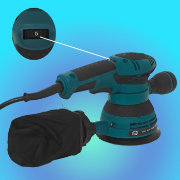 Slefuitor orbital cu excentric, German Meister, 125 mm, 6 trepte viteza, 12.000 Rpm, 5 trepte, Model nou