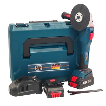 Polizor Unghiular Brushless German Meister 36V, 5Ah, 2 Acumulatori, Indicator Procentaj Baterie – Model Nou