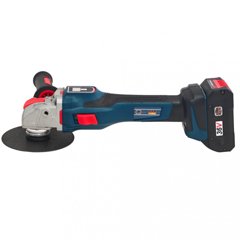 Polizor Unghiular Brushless German Meister 36V, 5Ah, 2 Acumulatori, Indicator Procentaj Baterie – Model Nou